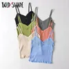Camis Bold Shade Streetwear 90s Fashion Sexy Cami Top y2k Ribbed Solid Bow Camisole Women Vintage Indie Clothing Strap Egirl Tanks