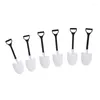 Spoons 50Pc/Pack Plastic Disposable Mini Shovel Spoon Potted Ice Cream Cake For Kids Dessert Tea Coffee Party Supplies