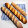 Decorative Flowers 1pc Simulation Soft Bread Model Baguette Long Cake Store Sample Display Fake Food Decoration