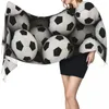 Écharpes Gland Écharpe Grand 196 68 cm Pashmina Hiver Chaud Châle Wrap Bufanda Femelle Ballons De Football Mer Cachemire