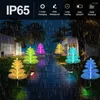 Solar Christmas Pathway Lights Garden Jellyfish Led Outdoor Waterproof Decor Yard Patio Lawn Stake