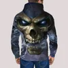 Men's Tracksuits Skull Skeleton 3D Printed Two-Piece Pullover Retro Men Tracksuit Fashion Fall/winter Casual Street Sweatshirt Hilarious Art