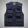 Men's Vests Spring And Autumn Zipper Multi-pocket Goods V-neck Vest Outdoor Multi-color Leisure Sports Mountaineering Coat