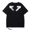 Mens Camisetas Marca de Luxo Tees Designers Camisetas Offs Homens Mulheres Casual T-shirt Verão Clássico Camisetas Back Paint Arrows Manga Curta Tshirt 5bk9