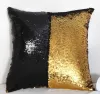 Housse de coussin à paillettes, taie d'oreiller, impression thermique, par Sublimation, taie d'oreiller magique réversible BJ