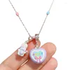 Chains Stylish Heart Neckchain Openable Love Necklace For Men Clavicle