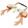 Costumes de chat mignon chien noël wapiti renne bois bandeau accessoires de Costume pour animaux de compagnie chapeaux pour