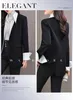 Frauen Anzüge Koreanische Casual Hemd Patchwork Blazer Mantel Femme Hochwertige Frauen Single Button Jacke Frühling Herbst Büroarbeit Anzug