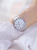 Armbandsur BS Full Diamond Women's Watch Crystal Ladies Armband handledsklockor Clock Relojes Quartz för WomenB090135