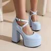 Kleid Schuhe Zapatos de Mujer 2023 Frühling Sommer Bequeme Mode Runde Kappe Plattform Heels Für Frauen Hochzeit Party Schuh C23-33