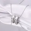 moda transmisja na żywo srebrna tytanowa naszyjnik damski projekt mszy