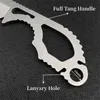 BM101 440C Stainless Steel Handle Fixed Blade Knife Camping Full Tang Necklace with K Sheath