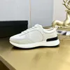 white Casual shoes womens designer shoes Lace up Travel leather sneaker 100% cowhide lady Thick soled Running Trainers woman shoe platform gym sneakers size 35-39-40-41