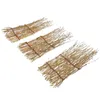 Dinnerware Sets 3 Pcs El Restaurant Plate Bamboo Fence Fencing Ornament Wooden Tray Decorate