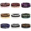 Beaded Strands 3 pièces ensemble bracelets en pierre naturelle pour femmes hommes mode 8MM perles bracelet ensembles rose quartzs améthystes Sodalite Hem228u