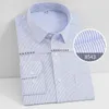 Chemises habillées pour hommes Chemise boutonnée Chemise à manches longues anti-rides à l'ammoniac liquide pour hommes Blanc Business Slim Fit