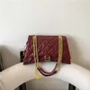 32% KORTING Designer tas 2024 Handtassen Dames Zandloper Olie Wax Huid Hand Gerimpelde Onderarm High-end Geplooide Ketting