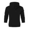 Felpe con cappuccio da uomo Pullover da uomo Felpe a maniche lunghe in pile Maglione Activewear Top sportivi Allentato Casual coreano Solido con cappuccio