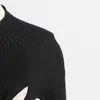 Women's Designer Sweater 2023 Autumn/Winter Pullover Versatile Round Neck Underlay Sexy Knitted Shirt Luxury Women's round neck Sweater Hollow knot midriff-baring