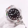 7 Estilo 40 mm Relojes automáticos para hombres Reloj para hombres Cristal verde Asia 2813 Movimiento BP Acero Aire Zafiro Rey Superlativo BPF Relojes de pulsera 21600 Vph/Hz Luminoso