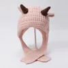 Hår tillbehör baby söt lammhuvud vinter hatt småbarn öronskydd varm mössa bomullsfoder för mer värme och komfort