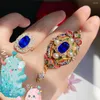 Colar brincos conjunto estilo étnico esmalte artesanato moda incrustação imitação de pérola artístico tradicional chinês acessórios hanfu