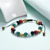 Strand Adjustable Woven Bracelet National Colored Wristband Beaded Advocate For Peace Handchain Supporter