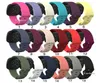 Effen kleur siliconen polsband vervangende horlogeband voor Fitbit Versa 3 Fitbit Sense Smart Watch Verstelbare Solo Loop Strap who4993590