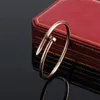 Nail Bracelet Designer Bracelets Luxury Jewelry For Women Fashion Bangle Titanium Steel Alloy Gold-Plated Craft Never Fade Not Allergic Wholesale car large