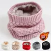 Schals Plüsch Männer Frauen Koreanische Dicke Single Loop Lätzchen Winter Warm Halten Wolle Gestrickte Schal Schutz Kälte Für Hals mehrere Farben