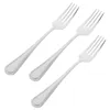 Ensembles de vaisselle 3 pièces grande fourchette costume montant la cuisine vaisselle de luxe fourchettes à salade dessert enfants en acier inoxydable