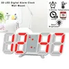 Horloges murales Horloge électronique réglable LED Mode de nuit numérique 3D Chambre Chambre Décoration Table Décor à la maison Jardin