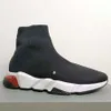 Diseñadores Belencge Speeds 2.0 V2 Zapatos casuales Plataforma Sneaker Hombres Mujeres Tripler S Paris Calcetines Botas Marca Negro Blanco Azul Luz Alta