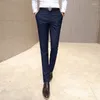 Pantaloni da uomo Slim Fit Piedi piccoli Abiti Business Casual Solido Lavoro Abito da uomo Abbigliamento Y2k Streetwear Cargo