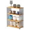 Kitchen Storage HOOKI Official Shelf Multi-Functional Countertop Multi-Layer Bulkhead Seasoning Cup Rack Desktop Sh