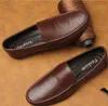 Męskie buty łodzi biznesowe oddychające mokasy męskie buty mokasyny płaskie buty swobodny oryginalny skórzane obuwie na antiskid