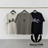 designer shirts tshirt mens designer t shirt womens 280g pure cotton shirt top version ABC letters printing design round neck shirts Wholesale price