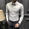 Men's Shirt Long Sleeved New Autumn Haute Couture Business High-End Top Shirt Slim Fit Casual Men's Clothing Inch fashionable fashion