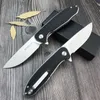 Coltello tascabile tattico con manico G10 da campeggio di alta qualità Coltelli pieghevoli da caccia EDC con lama in acciaio D2