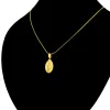 Charm Europe Style Golden Color Virgin Mary 14k Yellow Gold Pendant Necklaces For Women/Men Chunky Chain Jewelry Accessories, Ethnic Necklace