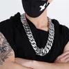 31mm Super Heavy Ronde Curban Curb Chain Ketting Titanium staal Hiphop Heren Dames Punk Enorme Dikke Goud Zilver 316L Roestvrij Stee264c