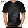 Men's T-skjortor Summer T-shirts 3D Digital Print Shirt Male Casual Loose Tops Tees Plus Size Big Tshirts Clothing 6xl