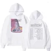 Мужские толстовки Mitski Mystery Print Hoodie 2023 Осень Зима Флисовая толстовка Корейская подростковая мода Черный пуловер с длинными рукавами Мужчины Женщины