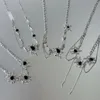 Naszyjniki wiszące płyn pająk pająk frędzle nisza nisza dzikie nerwowe styl łańcuch obojczyka dla kobiet seksowne babes y2k prezent na dar