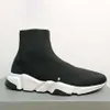 Diseñadores Belencge Speeds 2.0 V2 Zapatos casuales Plataforma Sneaker Hombres Mujeres Tripler S Paris Calcetines Botas Marca Negro Blanco Azul Luz Alta