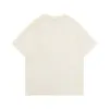 Новая дизайнерская мужская футболка Черно-белая роскошная вышивка букв Классический брендовый принт Свободная уличная хлопчатобумажная ткань в стиле хип-хоп, мягкие мужские и женские модели s-xl