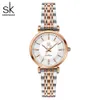 Shengke K0180 Sk Moissanite montre or Rose maille bracelet femme montre-bracelet exquis dames montres à Quartz