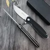 Coltello tascabile tattico con manico G10 da campeggio di alta qualità Coltelli pieghevoli da caccia EDC con lama in acciaio D2