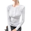 Women's T Shirts HIgh Quality 2023 Women Tops Winter Autumn Screw Thread T- Shirt Female Clothing Sexy Crop Top Clothes Casual Fashion