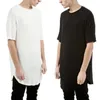 Männer T-Shirts 2023 Mode Hip Hop Stil Einfarbig Swag Saum T-shirt Sommer Kurzarm Rundhals Casual Lose T-shirt Top Kleidung